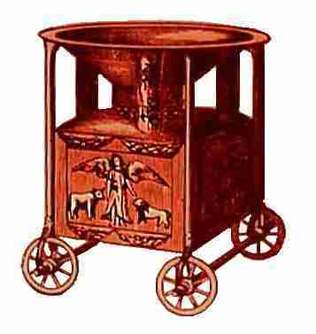  Bronze Laver and Wheeled Base from Solomon's Temple 